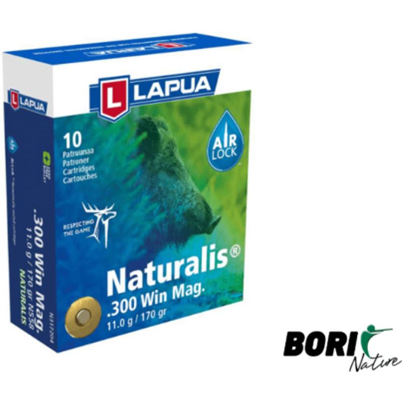 Munición LAPUA cal. 300 Win Mag NATURALIS 170gr
