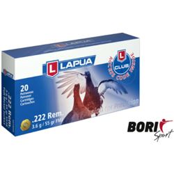 Munición LAPUA cal. 222 Rem FMJ 55gr