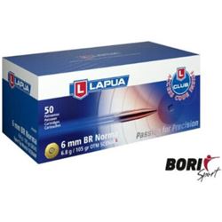 Munición LAPUA cal. 6mm BR Norma SCENAR L 105gr