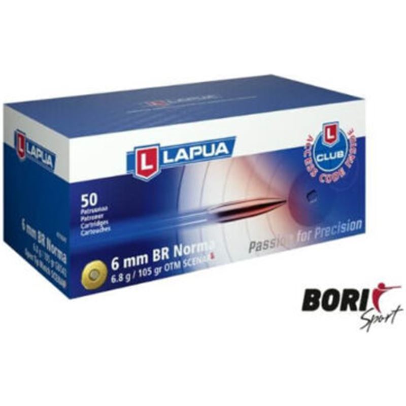 Munición LAPUA cal. 6mm BR Norma SCENAR L 105gr