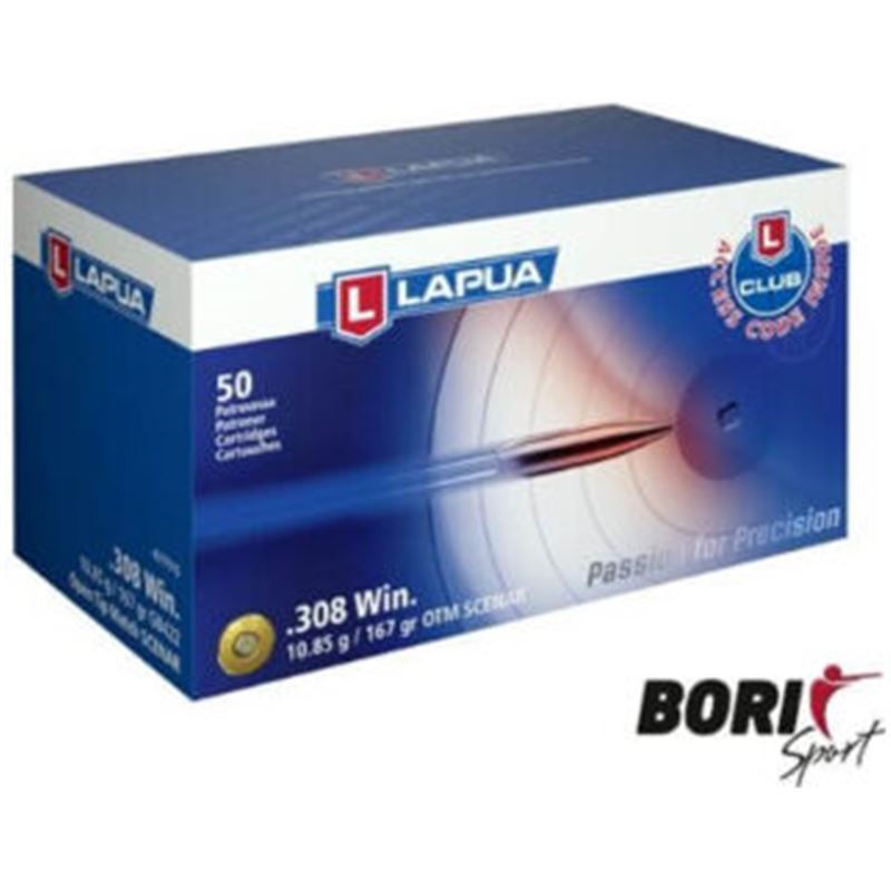Munición LAPUA cal. 308 Win SCENAR 185gr
