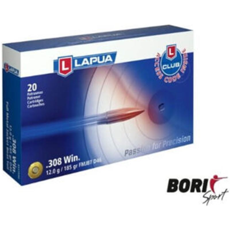 Munición LAPUA cal. 308 Win D46 185gr