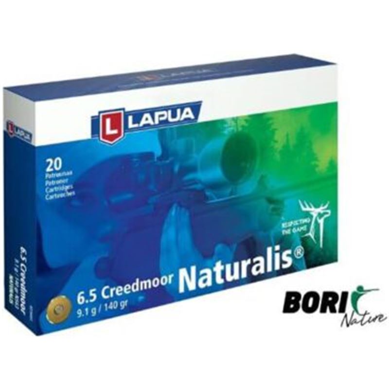 Munición LAPUA cal. 6,5 CREEDMOOR NATURALIS 140 gr