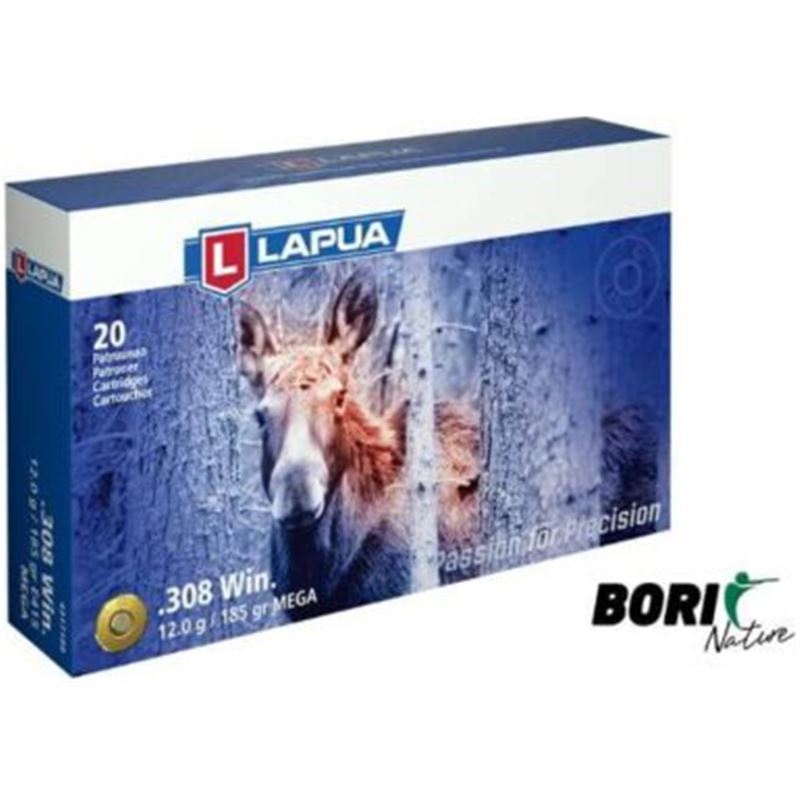 Munición LAPUA cal. 308 Win MEGA 185 gr